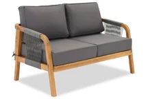 Mumbai Garden Point Zweisitzer-Sofa aus Akazienholz