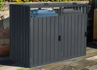 Gehäuse für 2 120l oder 240l Abfallbehälter Alabama CoverTech anthrazit
