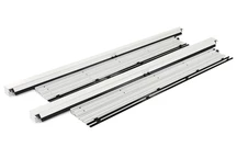 Satz von zwei Rollos für Lagos Terrasse Pergola für 3m Seiten Garden Point weiß