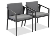 Set aus zwei Gartenstühlen Cento Garden Point anthrazit