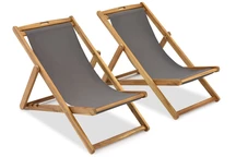 Surat Garden Point Satz mit zwei Holzliegen