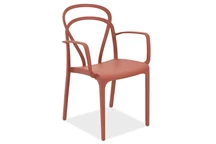 Vague Gartensessel mit Armlehnen Bica rot