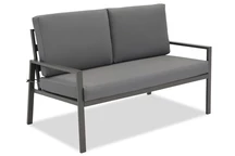 Vigo Garden Point Zweisitzer-Sofa anthrazit