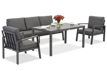 Zakintos Apetito 5 anthrazit Aluminium Set Garden Point