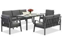 Zakintos Apetito 7 anthrazit Aluminium Set Garden Point