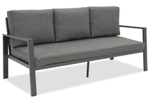 Zakintos Dreisitzer-Sofa aus Aluminium in Anthrazit Garden Point