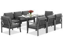 Zakintos Premium 8 anthrazit Garden Point Aluminium Gartenmöbel
