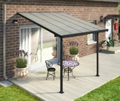 Terrassenüberdachung aus Polycarbonat Feria Palram - Canopia 3 x 3,05 m grau