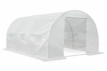 Folientunnel für Anzuchtpflanzen, 3 x 4,5 m, weiß