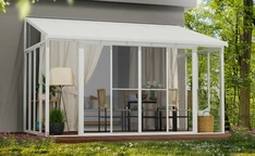 Wintergarten Veranda Sanremo Palram - Canopia 3 x 4,25 m weiß