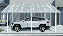Anlehncarport aus Aluminium  Sierra Palram - Canopia 3 x 5,46 m weiß
