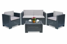 Colorado Coffee 4 Rattan-Set