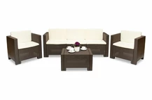Gartenmöbelgarnitur Set Colorado Coffee 5 braun Bica