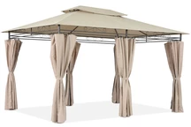 Gartenpavillon Ibiza 3x4m cremefarben Garden Point