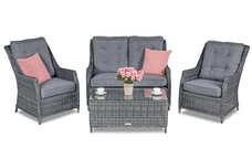 Madrid anthrazit Luxus-Polyrattan-Set