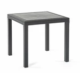 Quadratischer Technorattan-Tisch Dallas anthrazit Bica