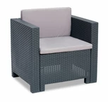 Technorattan-Sessel Colorado anthrazit Bica