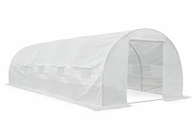 Folientunnel mit Metallrahmen, 3x8m, weiß