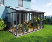 Wintergärten Veranda Sanremo Palram 3 x 4,25 m grau