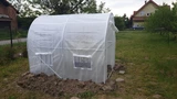 Weißer Kunststofftunnel 2x2,5m Garden Point