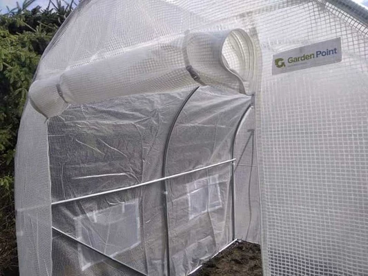 Weißer Kunststofftunnel 2x2,5m Garden Point