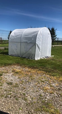 Weißer Kunststofftunnel 2x2,5m Garden Point