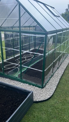 Hybrid-Gewächshaus aus Polycarbonat 1,85 x 3,06 m Palram - Canopia grün